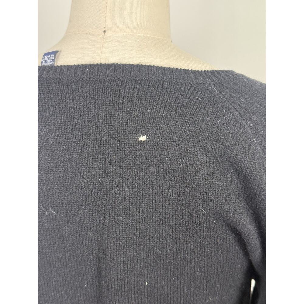 Gap Large Wool Sweater Black Basic Staple Normcore Cozy Lounge Layer Classic - Picture 6 of 9